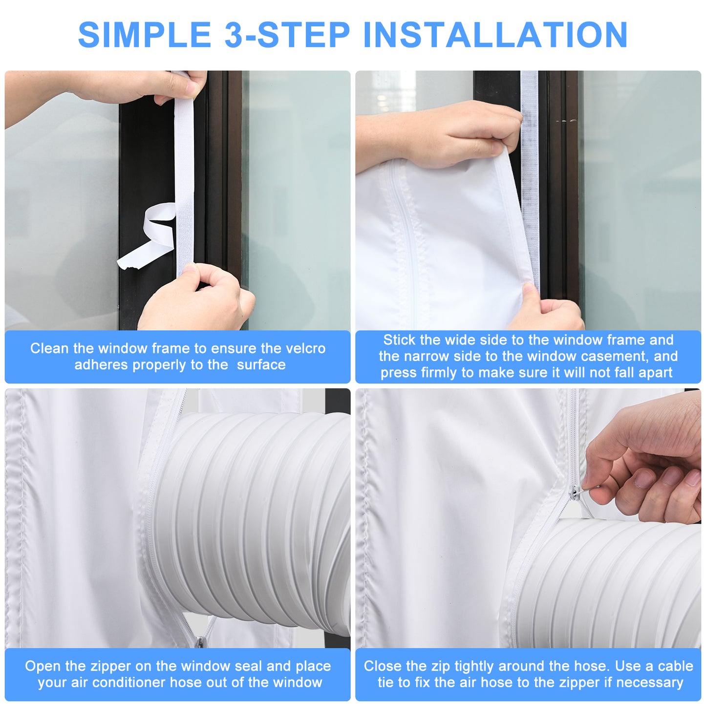 Mrrihand Air Conditioner Window Kit 300cm