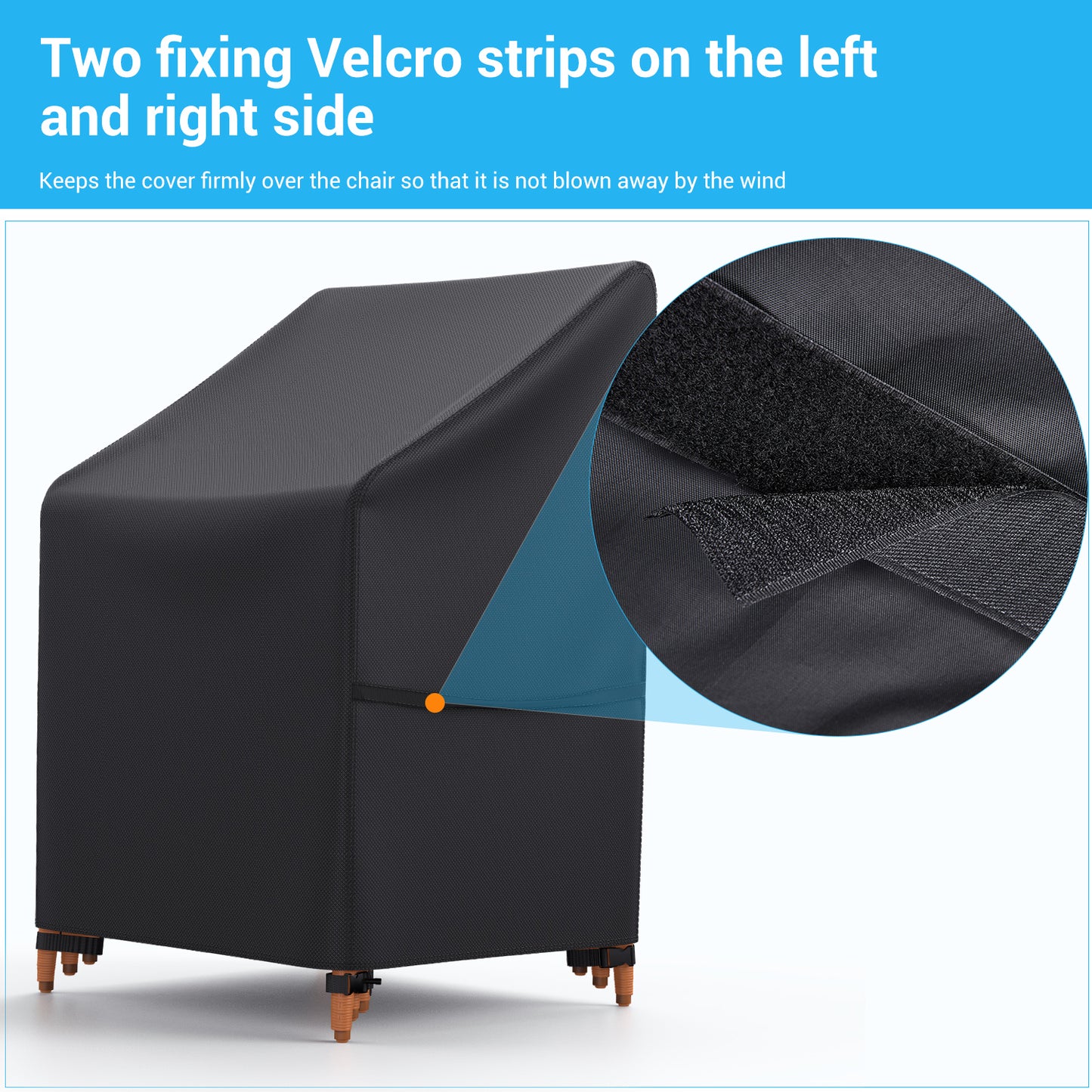 Armorget Garden Stacking Chair Covers 70x70x85/125cm