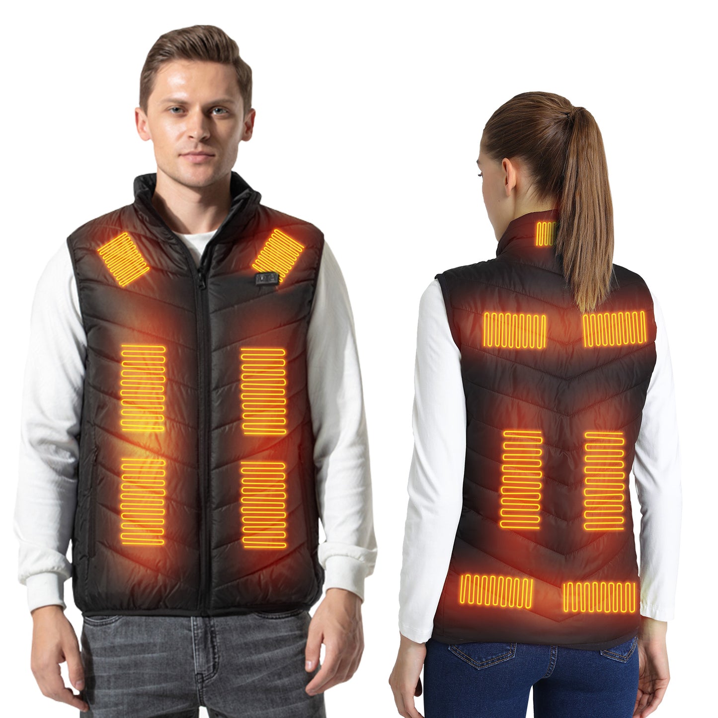 Armorget Heated Vest for Men Women(Black 13 Heating Zones)