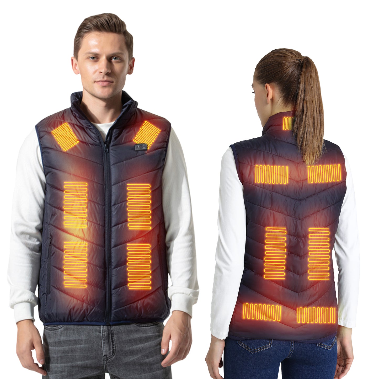 Armorget Heated Vest for Men Women(Blue 13 Heating Zones)