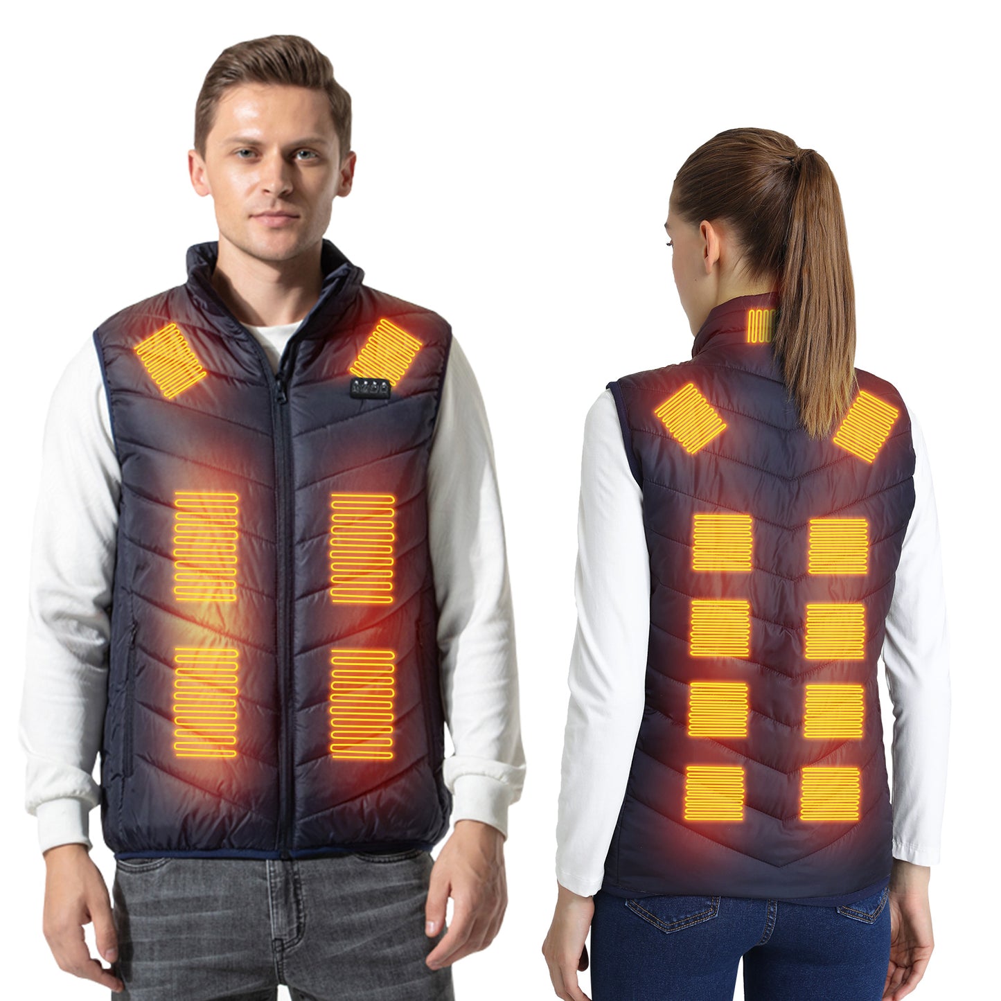 Armorget Heated Vest for Men Women(Blue 17 Heating Zones)