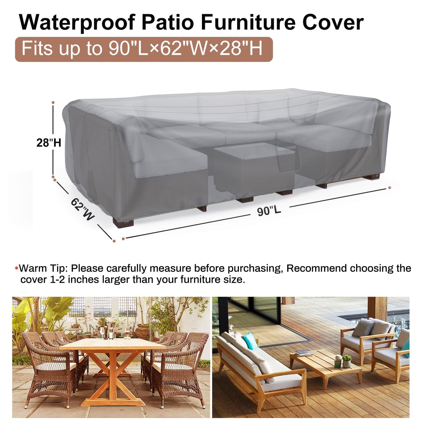 Patio Furniture Covers Grey