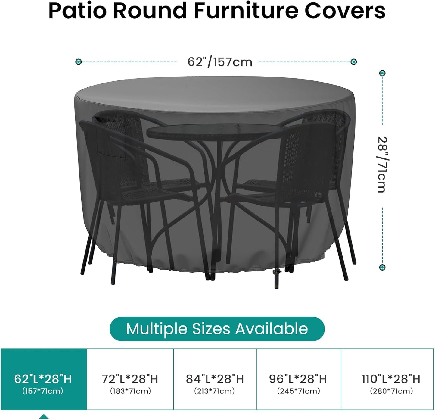 Round Patio Furniture Cover