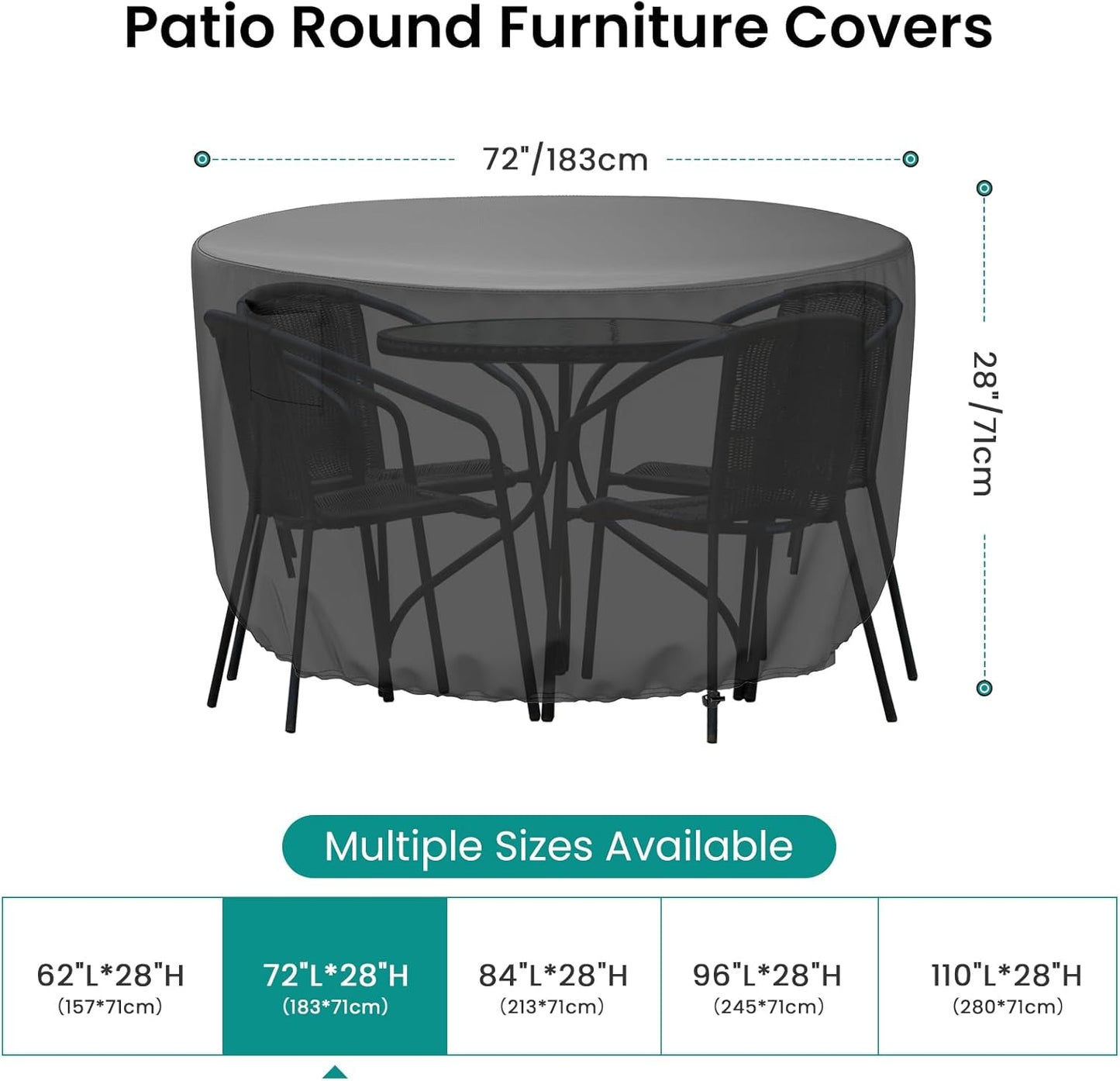 Round Patio Furniture Cover