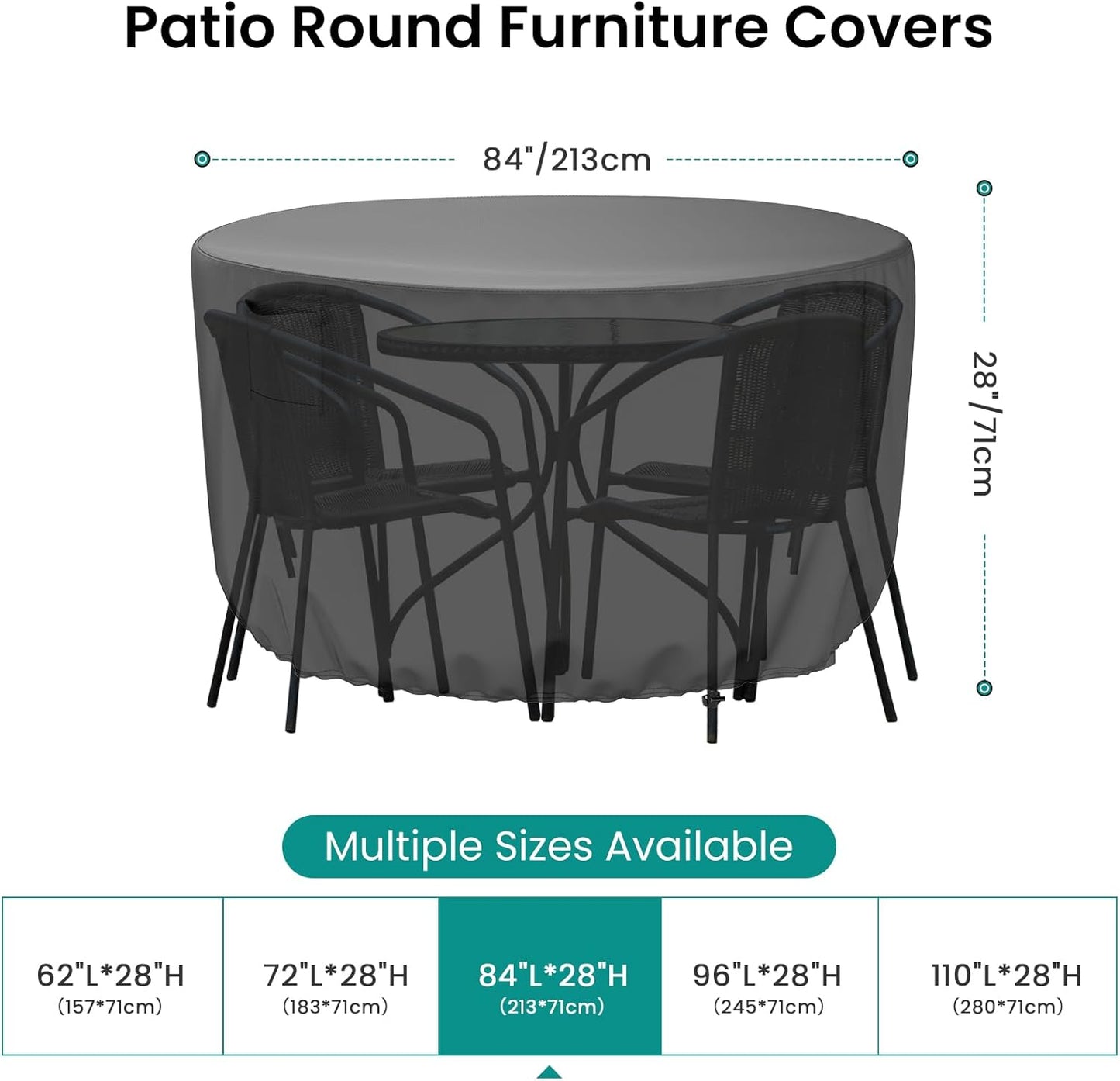 Round Patio Furniture Cover