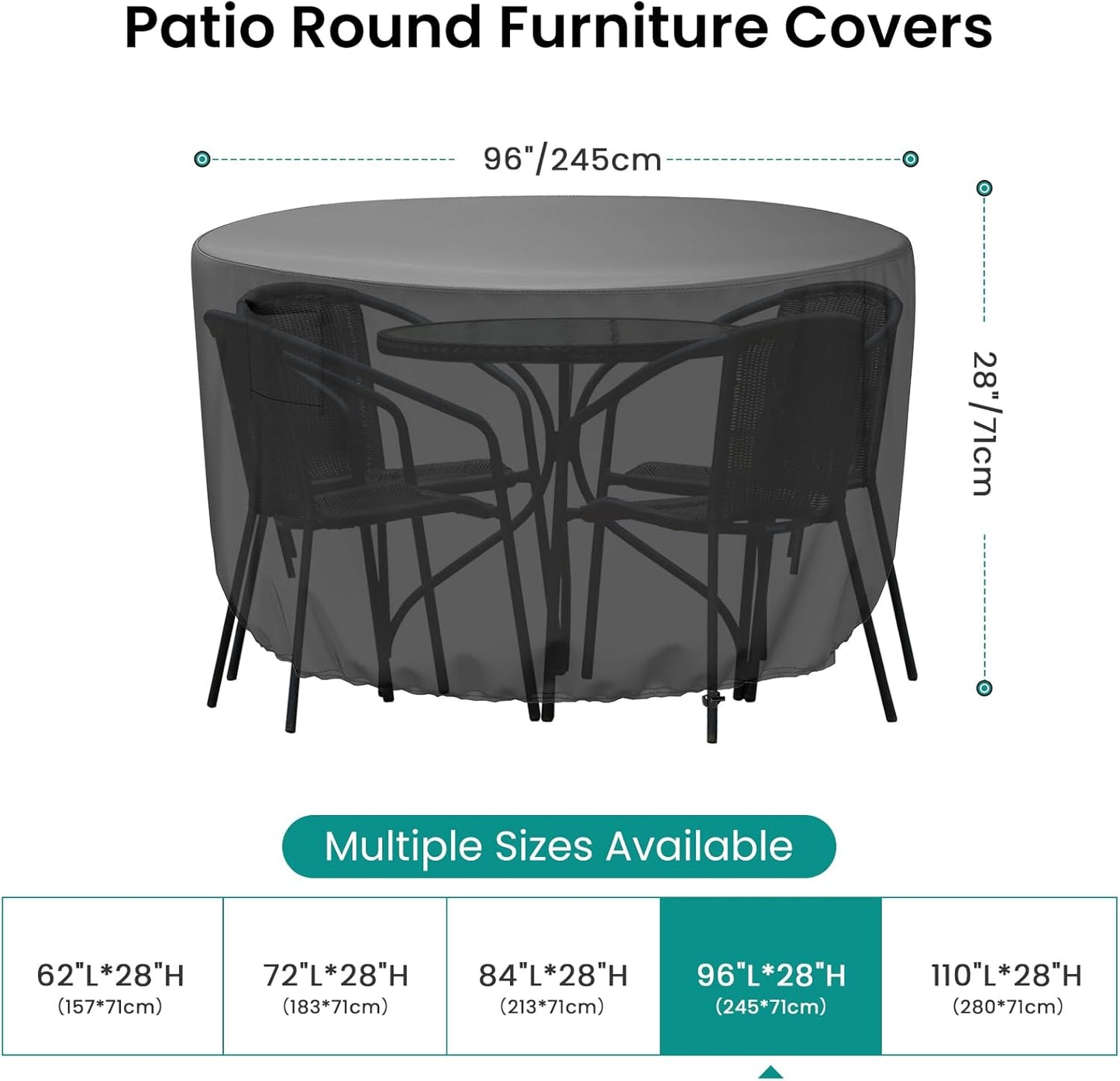 Round Patio Furniture Cover