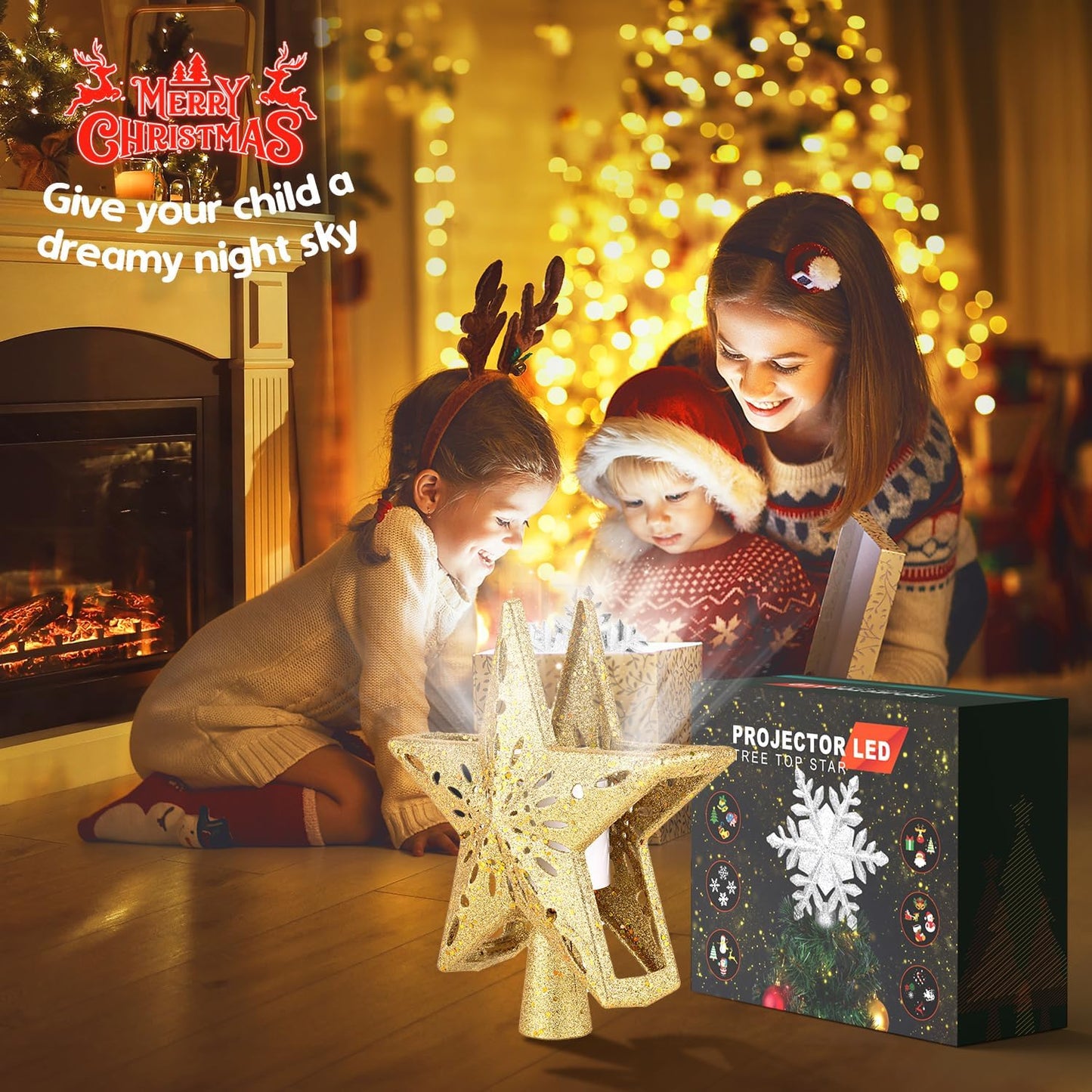 Christmas Tree Topper  （ Gold ）