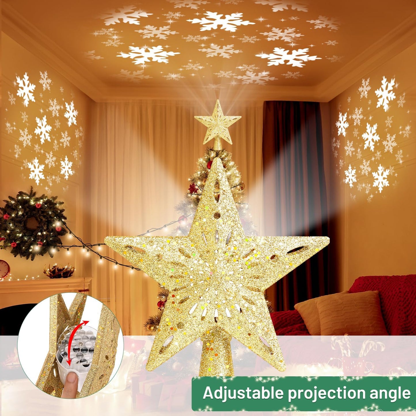 Christmas Tree Topper  （ Gold ）