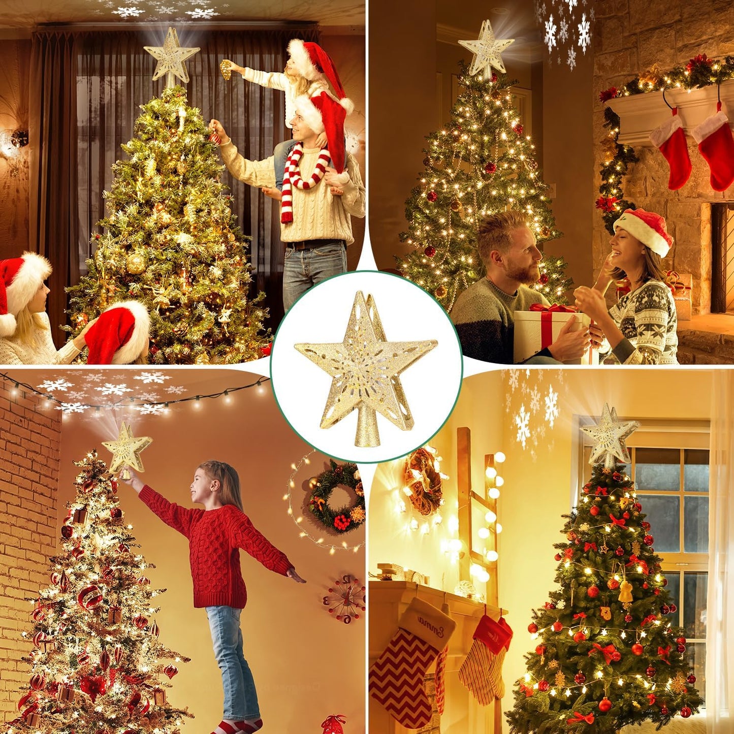 Christmas Tree Topper  （ Gold ）