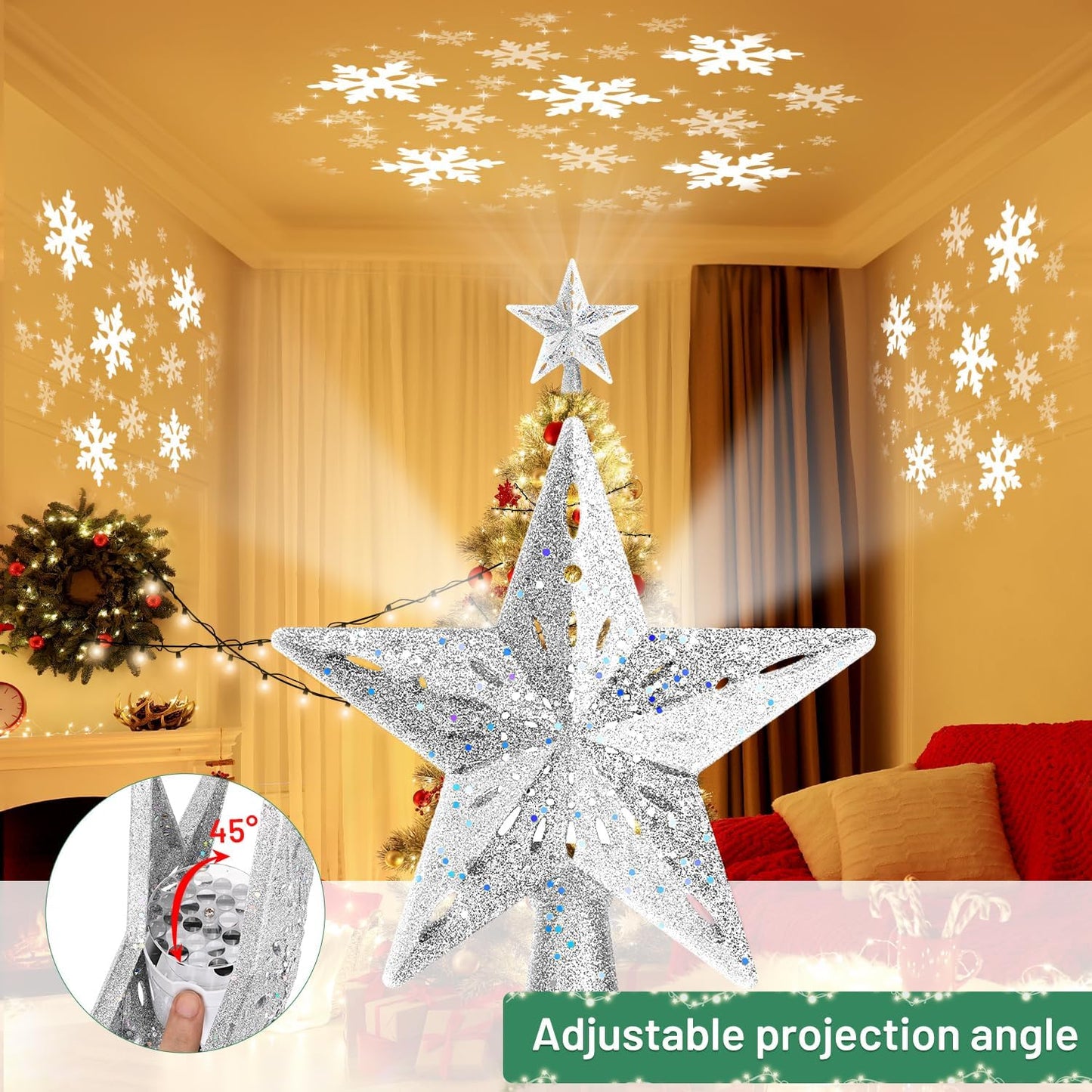 Christmas Tree Topper （Silver）