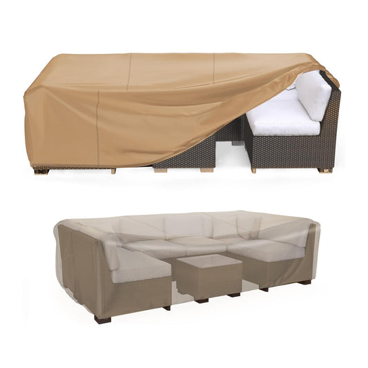 Patio Furniture Covers Waterproof, Outdoor Furniture Cover Heavy Duty Beige