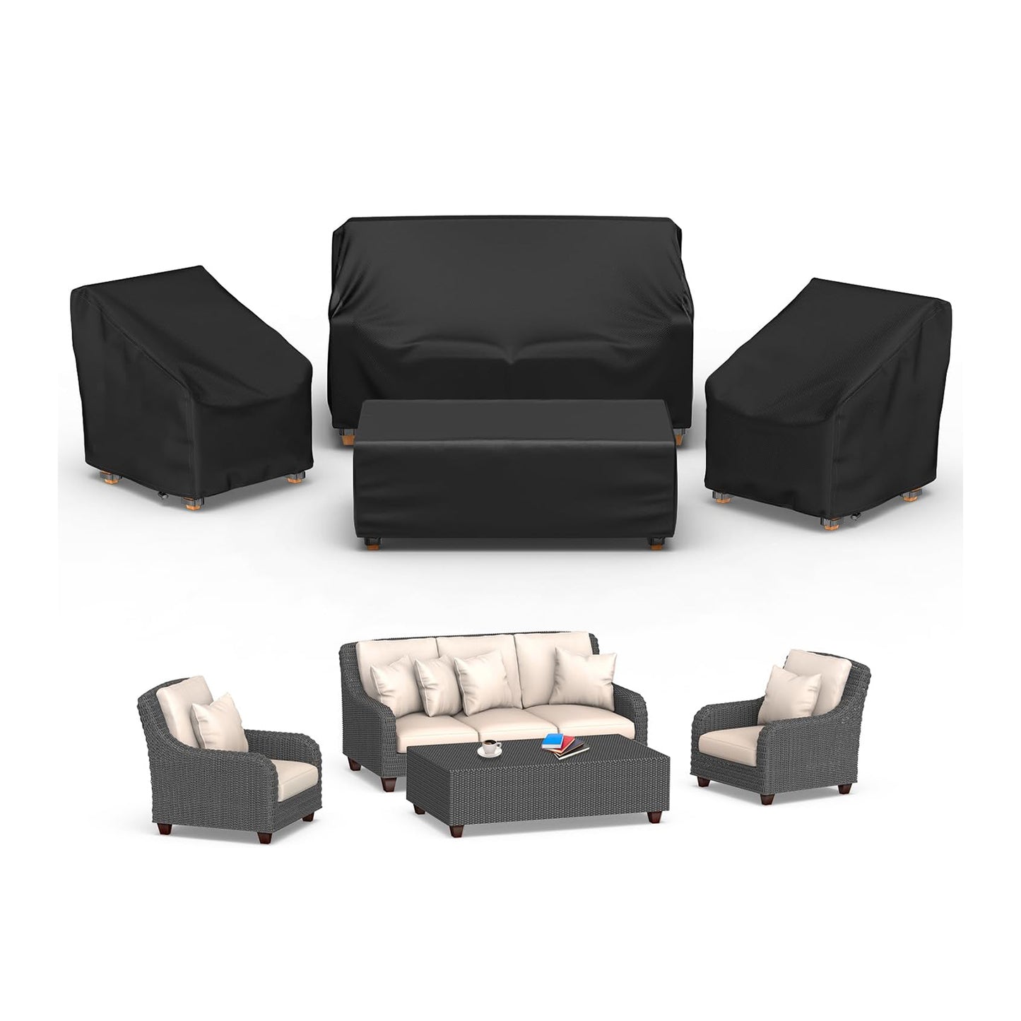 patio furniture set covers waterproof
outdoor table and chair cover set