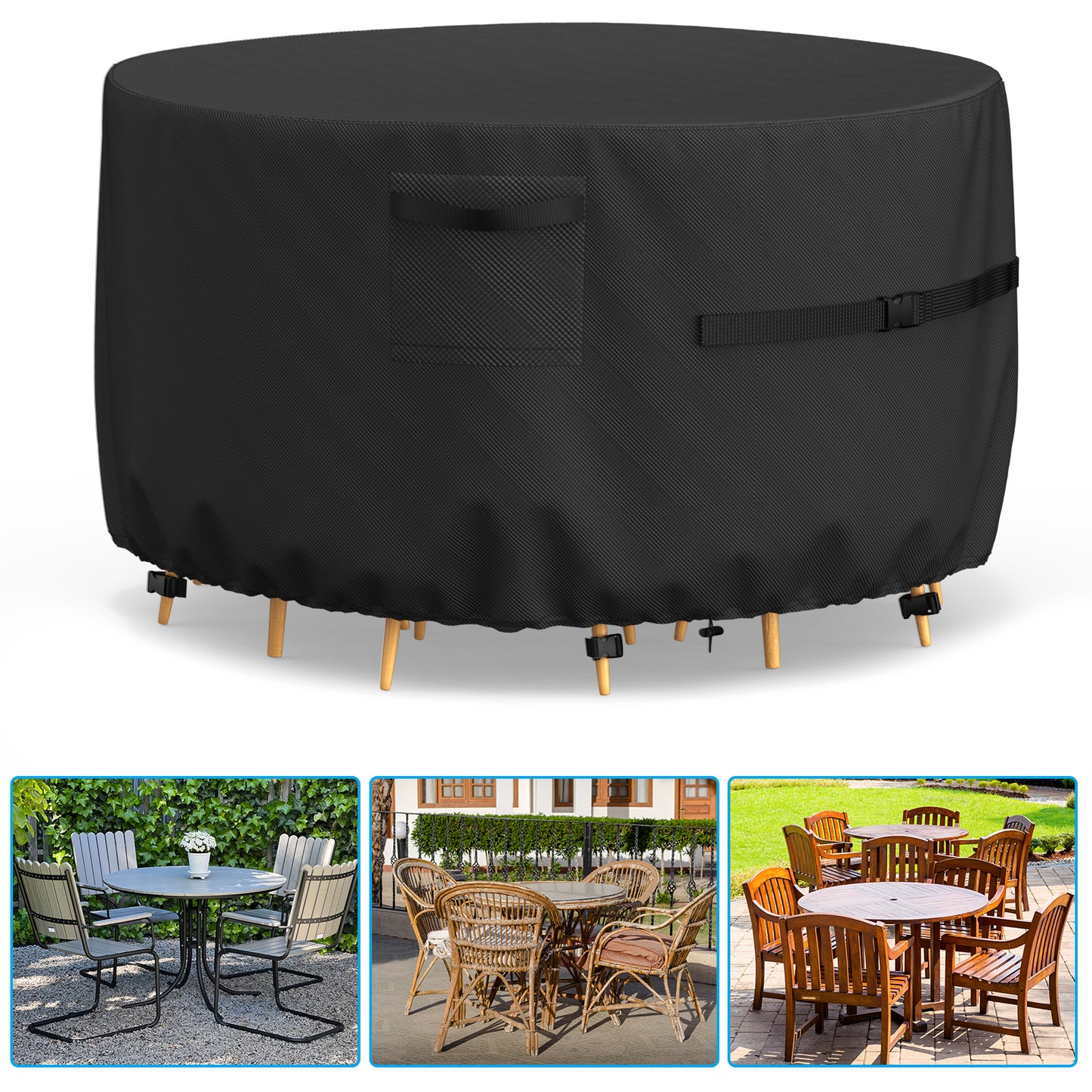 Armorget Round Garden Furniture Covers 230x100 cm