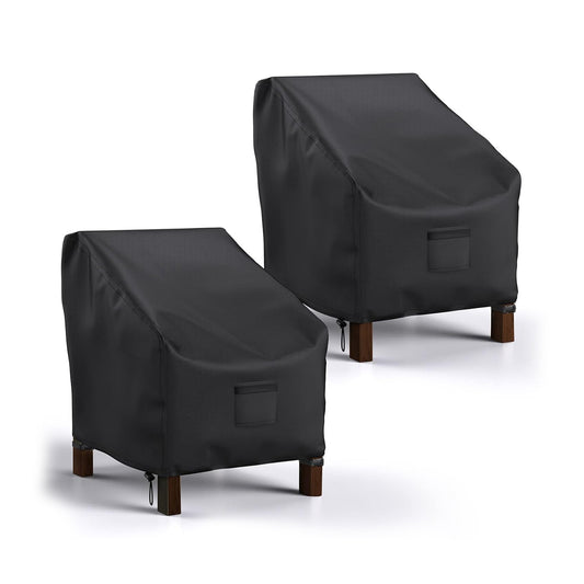 Patio Chair Covers 2 Packs Black